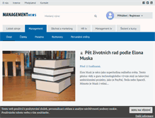 Tablet Screenshot of managementnews.cz